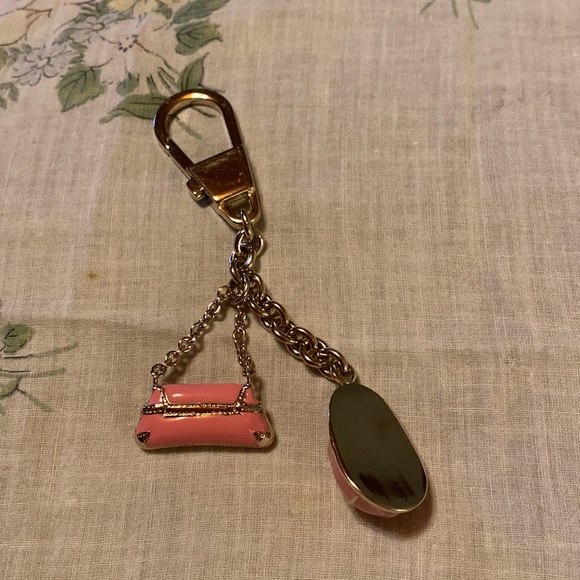 GUCCI Pink and Gold Equestrian Cap and Bag Key Chain Purse Charm - Picture 3 of 4